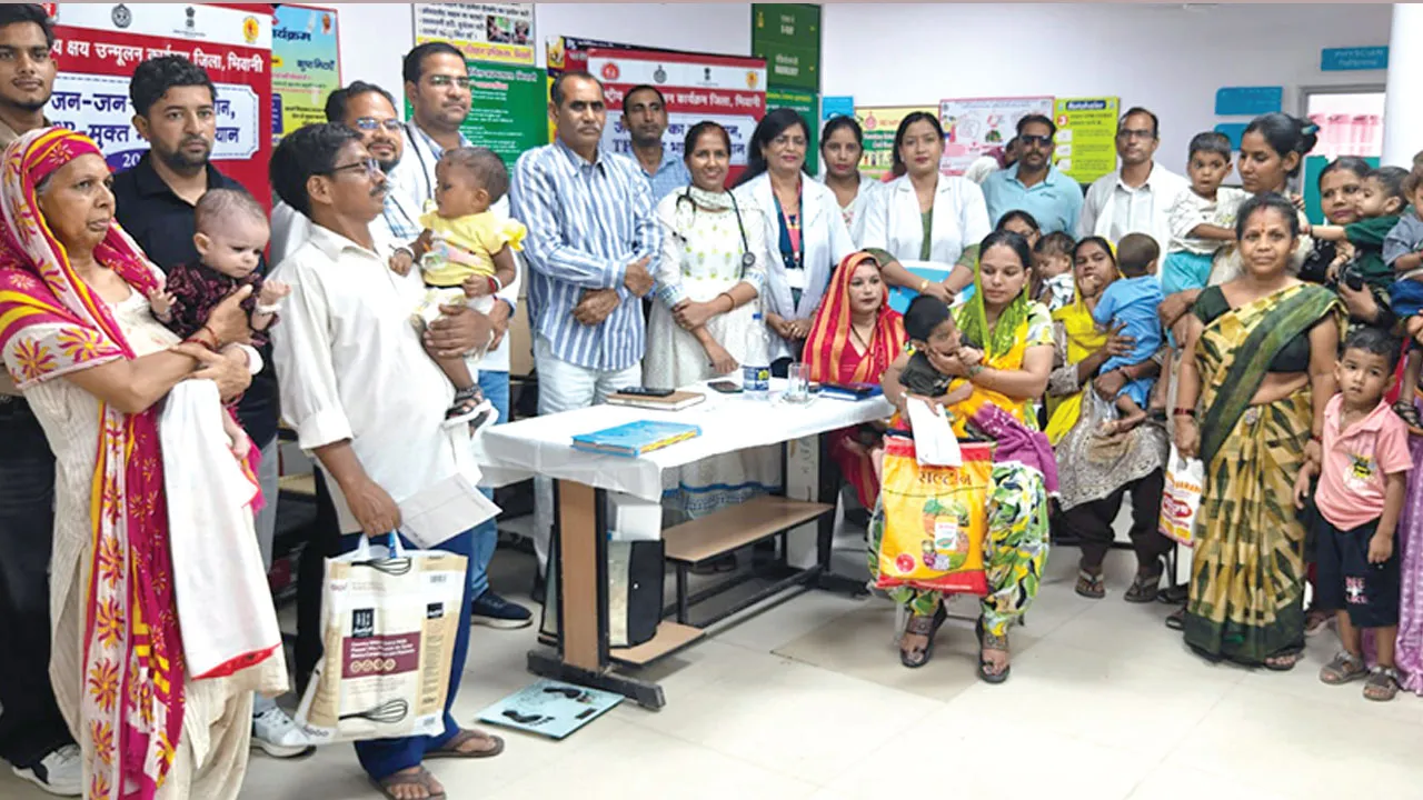 कुपोषित बच्चों के लिए नागरिक अस्पताल में टीबी जांच कैंप आयोजित 